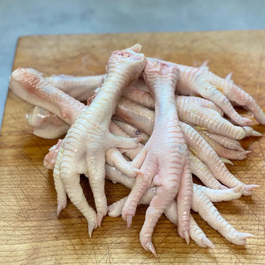 Pasture-Raised Chicken Feet (Frozen) – 2 lb Bag